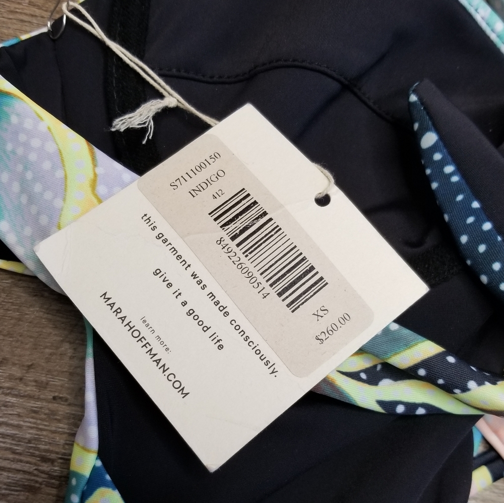 Mara Hoffman Swim One Piece Bikini Arcadia Indigo - Picture 7 of 8